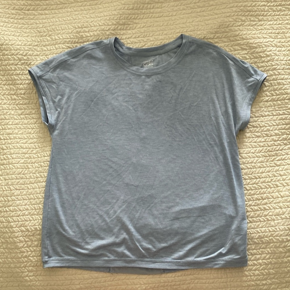 Athleta Girl, Back at It, T-shirt, Large, light blue